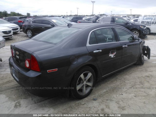 1G1ZC5E07CF291921 - 2012 CHEVROLET MALIBU 1LT ნაცრისფერი ფოტო 4