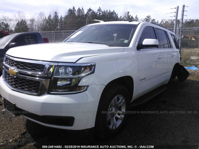 1GNSCBKC5FR105244 - 2015 CHEVROLET TAHOE WHITE photo 2