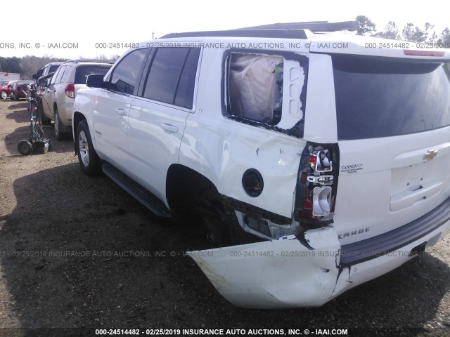 1GNSCBKC5FR105244 - 2015 CHEVROLET TAHOE WHITE photo 3