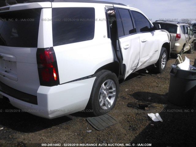 1GNSCBKC5FR105244 - 2015 CHEVROLET TAHOE WHITE photo 4