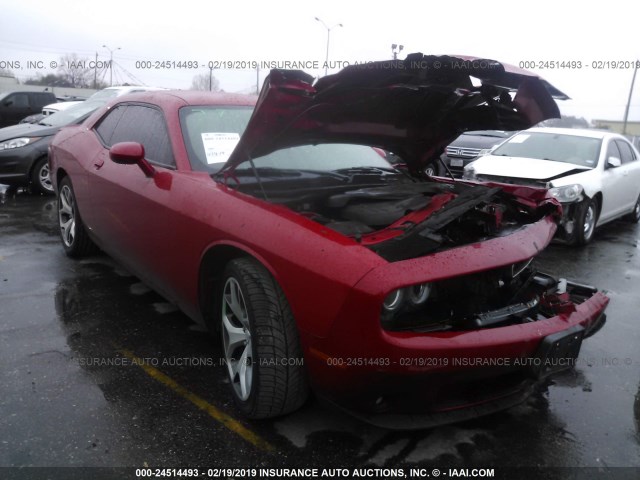 2C3CDZBG8FH912500 - 2015 DODGE CHALLENGER SXT PLUS RED photo 1