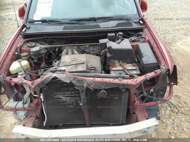 JTEHF21A130158190 - 2003 TOYOTA HIGHLANDER LIMITED RED photo 10