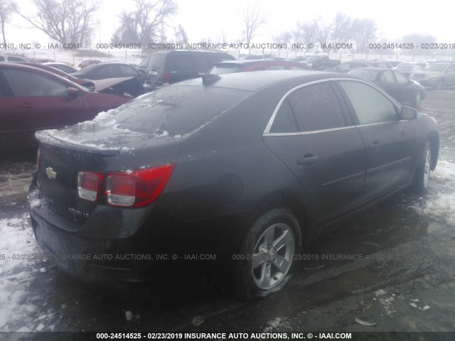 1G11B5SL2FF152833 - 2015 CHEVROLET MALIBU LS GRAY photo 4