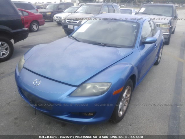 JM1FE17N840120900 - 2004 MAZDA RX8 BLUE photo 2