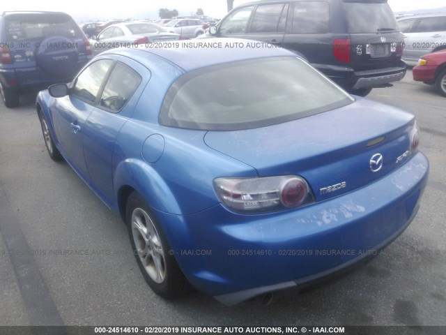 JM1FE17N840120900 - 2004 MAZDA RX8 BLUE photo 3