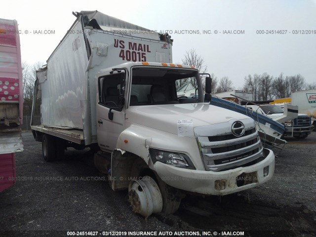 5PVNE8JT8E4S55977 - 2014 HINO 258/268 WHITE photo 1