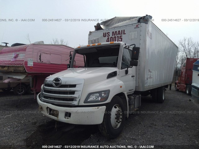 5PVNE8JT8E4S55977 - 2014 HINO 258/268 WHITE photo 2