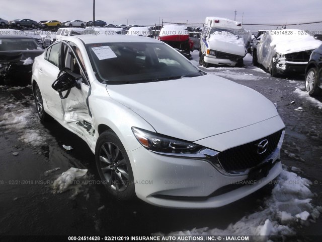 JM1GL1UM6J1329824 - 2018 MAZDA 6 SPORT WHITE photo 1