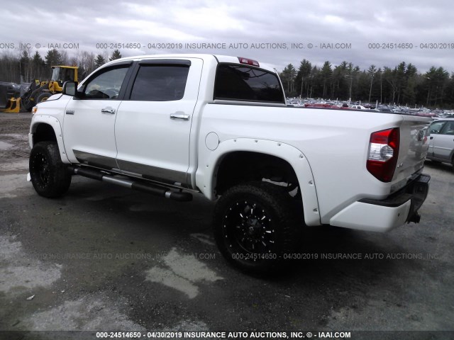 5TFAY5F11FX487607 - 2015 TOYOTA TUNDRA CREWMAX 1794/PLATINUM 白色 照片 3