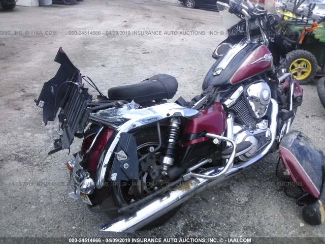 JKBVNRA19AA004133 - 2010 KAWASAKI VN1700 A RED photo 4