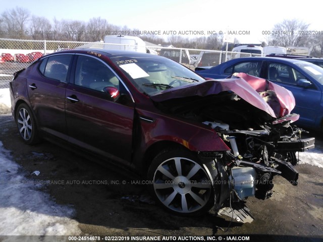 KNAGR4A60B5166665 - 2011 KIA OPTIMA SX MAROON photo 1