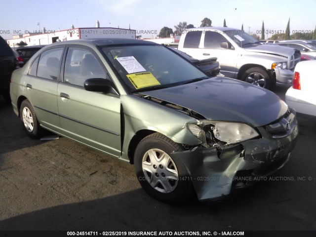 1HGES16344L006624 - 2004 HONDA CIVIC DX VP Yaşıl foto 1