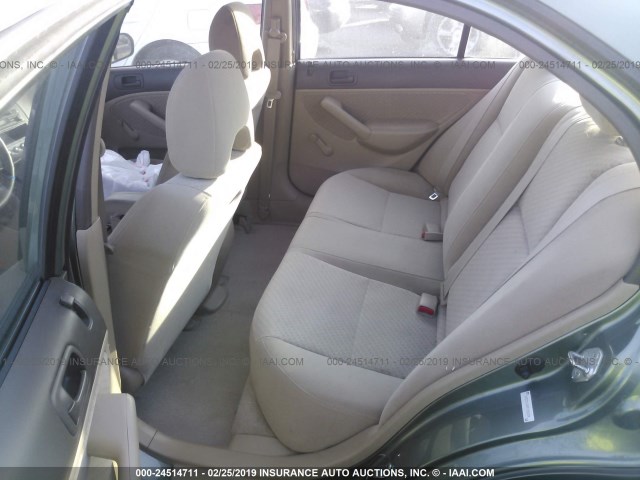 1HGES16344L006624 - 2004 HONDA CIVIC DX VP Yaşıl foto 8