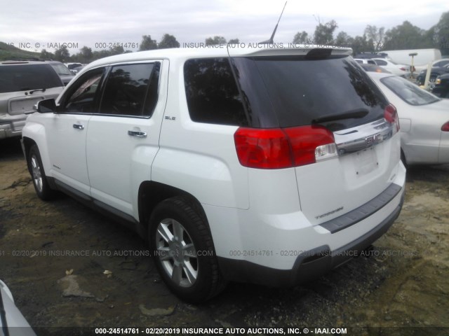 2CTFLREC1B6356433 - 2011 GMC TERRAIN SLE WHITE photo 3