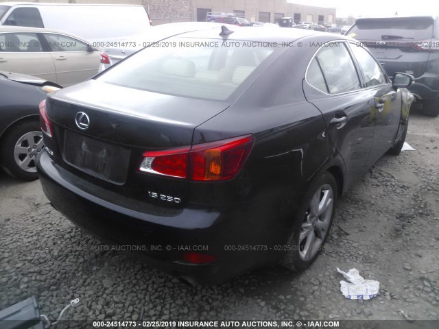 JTHBK262995096152 - 2009 LEXUS IS 250 BLACK photo 4