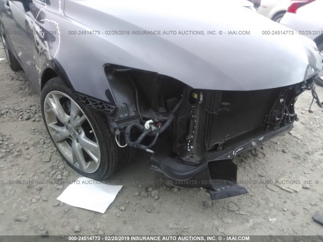 JTHBK262995096152 - 2009 LEXUS IS 250 BLACK photo 6