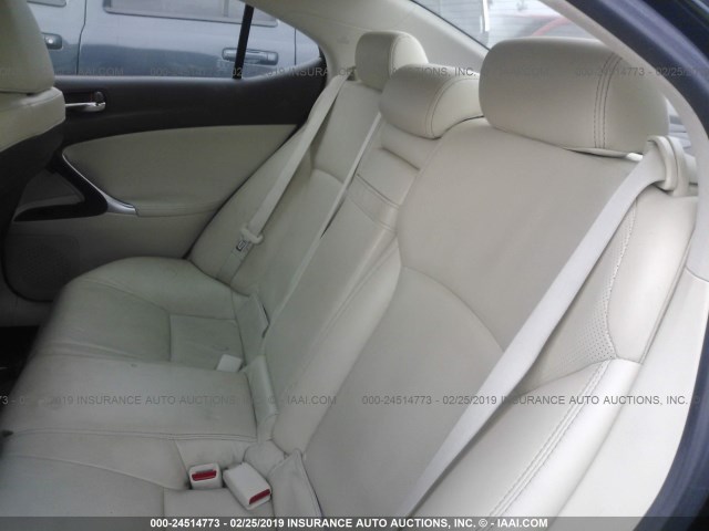 JTHBK262995096152 - 2009 LEXUS IS 250 BLACK photo 8