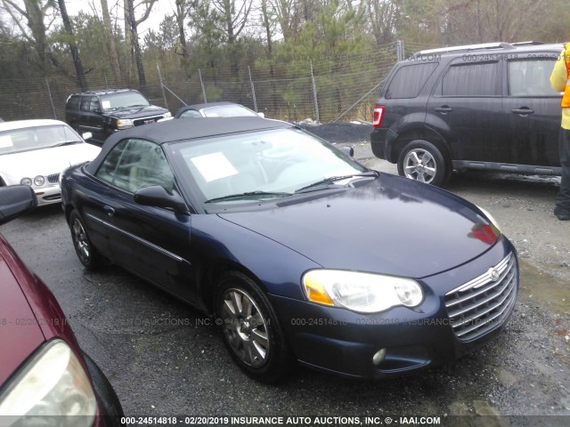 1C3EL65R94N336010 - 2004 CHRYSLER SEBRING LIMITED Dark Blue photo 1