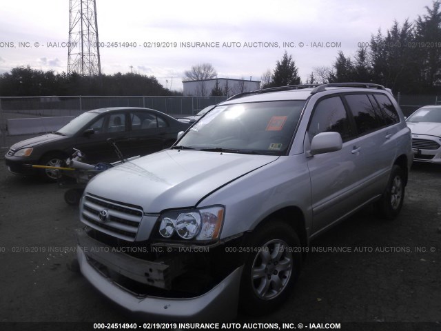 JTEHF21A520047334 - 2002 TOYOTA HIGHLANDER LIMITED SILVER photo 2