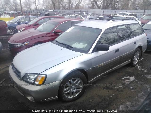 4S3BH675837620595 - 2003 SUBARU LEGACY OUTBACK AWP SILVER photo 2