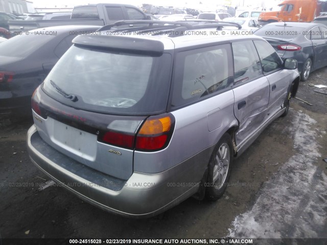 4S3BH675837620595 - 2003 SUBARU LEGACY OUTBACK AWP SILVER photo 4