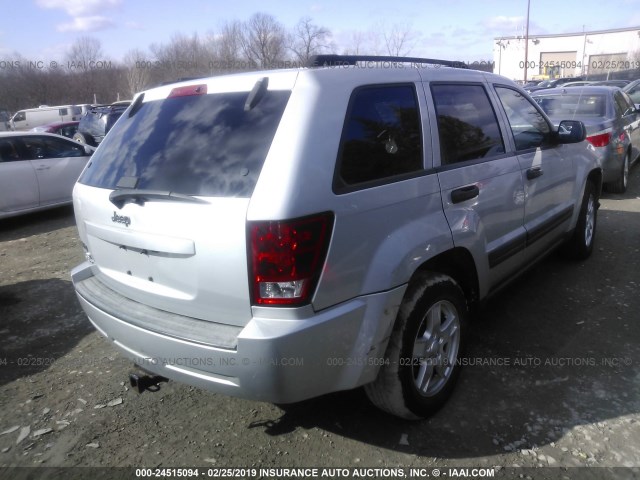 1J4GR48K36C325471 - 2006 JEEP GRAND CHEROKEE LAREDO/COLUMBIA/FREEDOM ვერცხლისფერი ფოტო 4