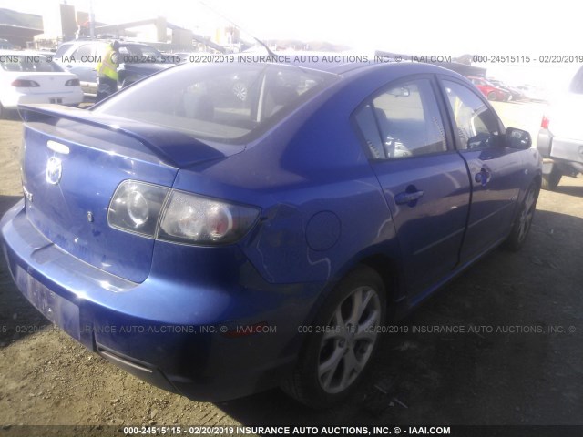 JM1BK324571732391 - 2007 MAZDA 3 S BLUE photo 4