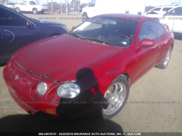JT2ST07N8S0021885 - 1995 TOYOTA CELICA GT RED photo 2