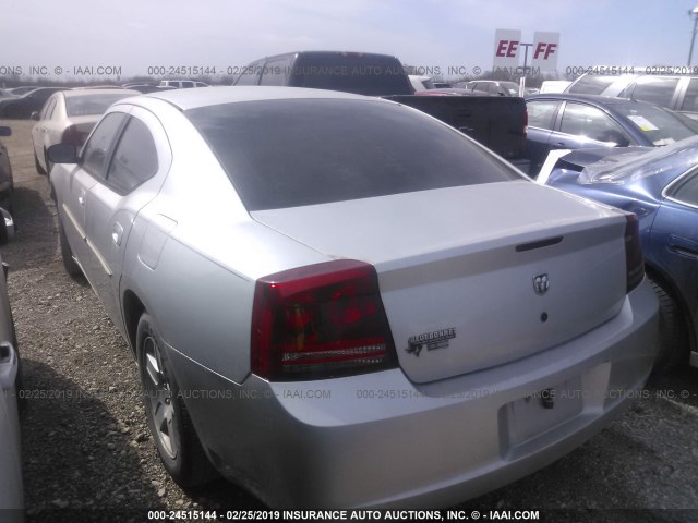 2B3KA43R57H681495 - 2007 DODGE CHARGER SE/SXT SILVER photo 3