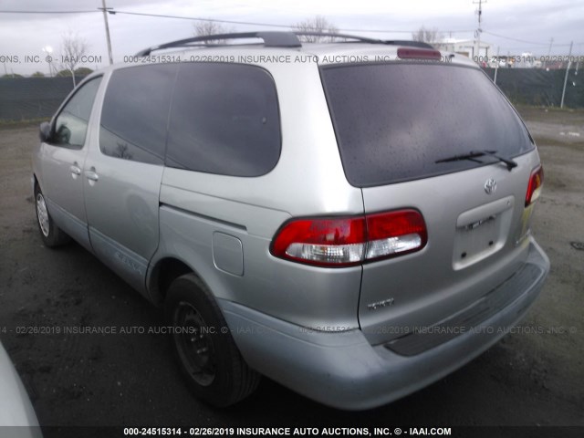 4T3ZF13C41U373797 - 2001 TOYOTA SIENNA LE/XLE SILVER photo 3