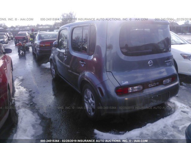 JN8AZ2KR1BT212171 - 2011 NISSAN CUBE S/SL/KROM GRAY photo 3