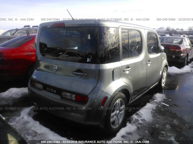 JN8AZ2KR1BT212171 - 2011 NISSAN CUBE S/SL/KROM GRAY photo 4