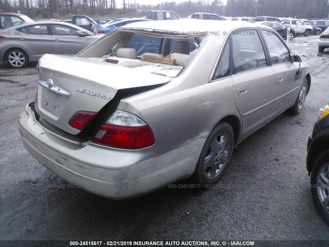 4T1BF28B13U271800 - 2003 TOYOTA AVALON XL/XLS GOLD photo 4