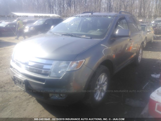 2FMDK4JC2ABA64452 - 2010 FORD EDGE SEL GRAY photo 2