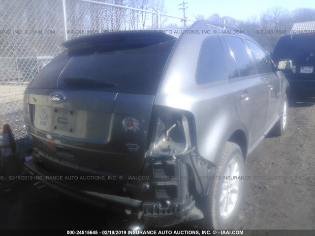 2FMDK4JC2ABA64452 - 2010 FORD EDGE SEL GRAY photo 4