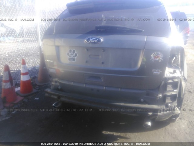 2FMDK4JC2ABA64452 - 2010 FORD EDGE SEL GRAY photo 6