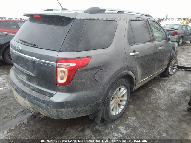 1FMHK8D88CGA10794 - 2012 FORD EXPLORER XLT GRAY photo 4