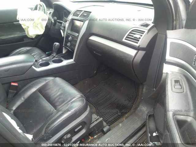 1FMHK8D88CGA10794 - 2012 FORD EXPLORER XLT GRAY photo 5