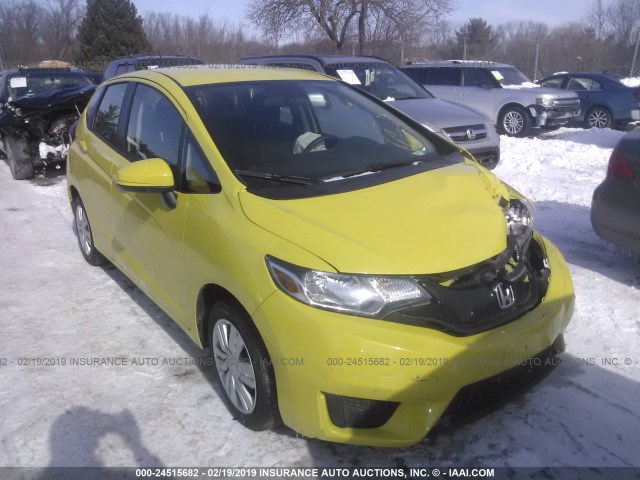 JHMGK5H50GX023736 - 2016 HONDA FIT LX YELLOW photo 1