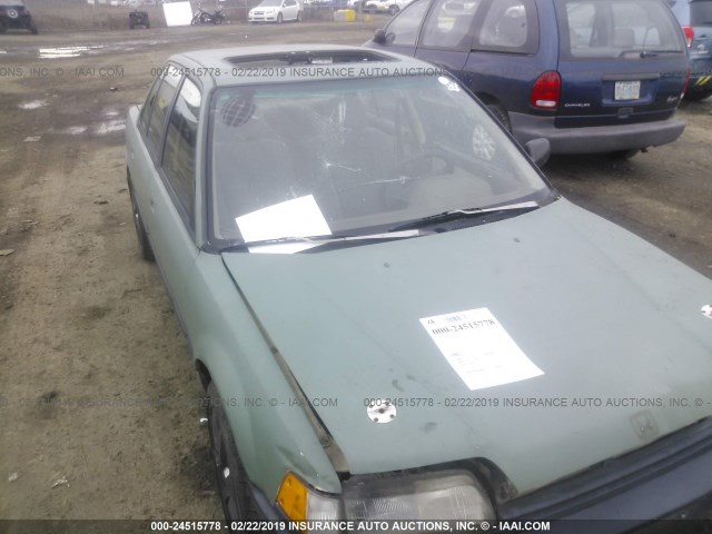 1HGED3540JA054256 - 1988 HONDA CIVIC DX 绿色 照片 6