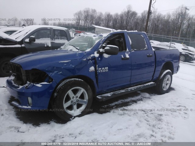 1C6RR7KT5FS696517 - 2015 RAM 1500 ST BLUE photo 2