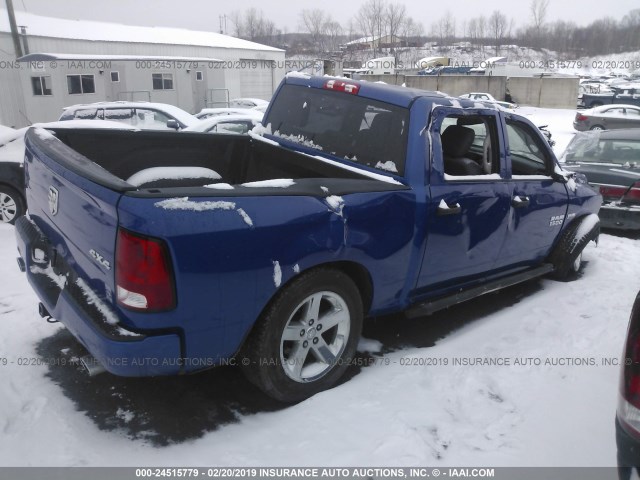 1C6RR7KT5FS696517 - 2015 RAM 1500 ST BLUE photo 4