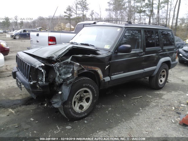 1J4FJ68S4WL164613 - 1998 JEEP CHEROKEE SPORT/CLASSIC GREEN photo 2