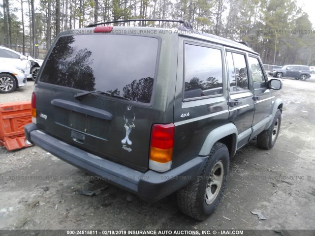 1J4FJ68S4WL164613 - 1998 JEEP CHEROKEE SPORT/CLASSIC GREEN photo 4