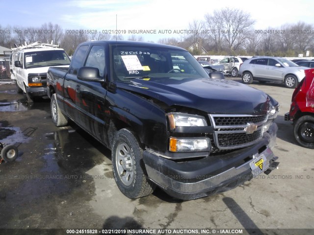 1GCEC19V26Z252032 - 2006 CHEVROLET SILVERADO C1500 BLACK photo 1