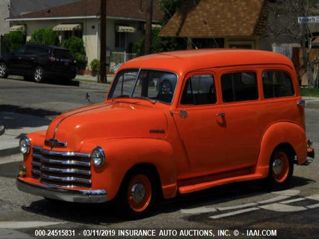 6JPA3555 - 1951 CHEVROLET SUBURBAN ORANGE photo 2