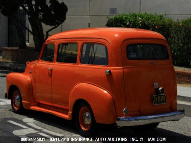 6JPA3555 - 1951 CHEVROLET SUBURBAN ORANGE photo 3