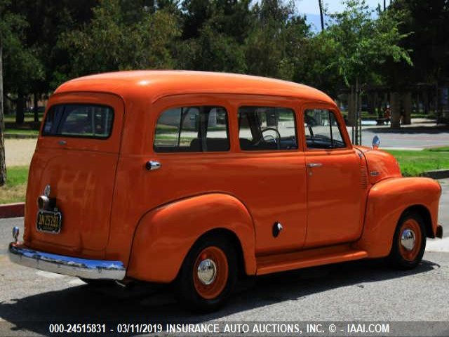 6JPA3555 - 1951 CHEVROLET SUBURBAN ORANGE photo 4