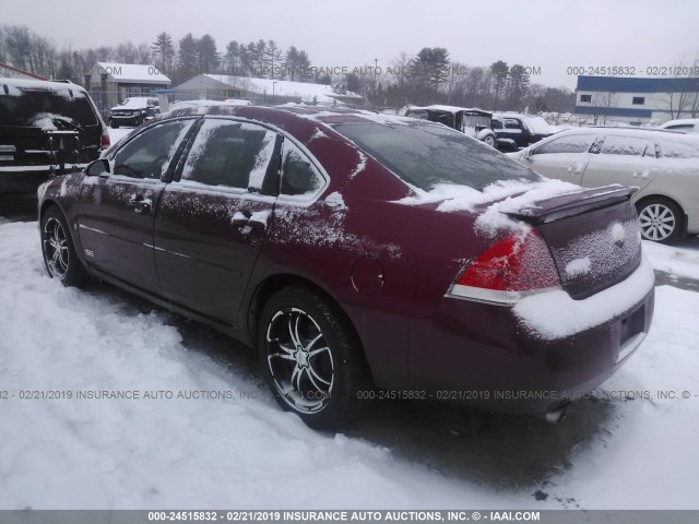 2G1WD58C369355827 - 2006 CHEVROLET IMPALA SUPER SPORT BURGUNDY photo 3