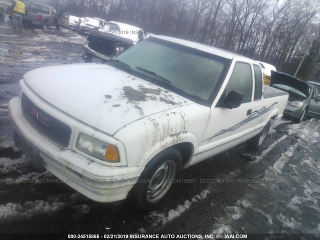 1GTCS1943VK506811 - 1997 GMC SONOMA WHITE photo 2